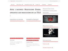 Tablet Screenshot of magiciens-stars.com